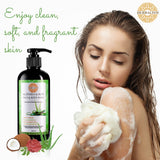 Herbalism Ayurvedic Aloe & Rose extracts face & Body Wash Sensitive/Dry Skin- No harsh chemichals - HERBALISM